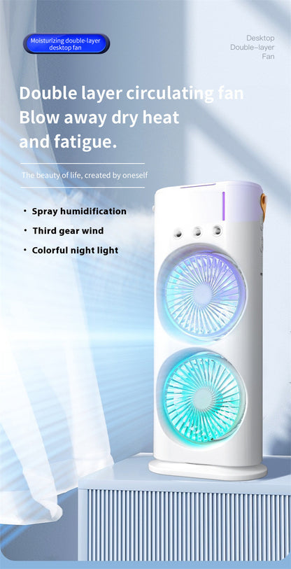 Double-Ended Spray Fan Cooler